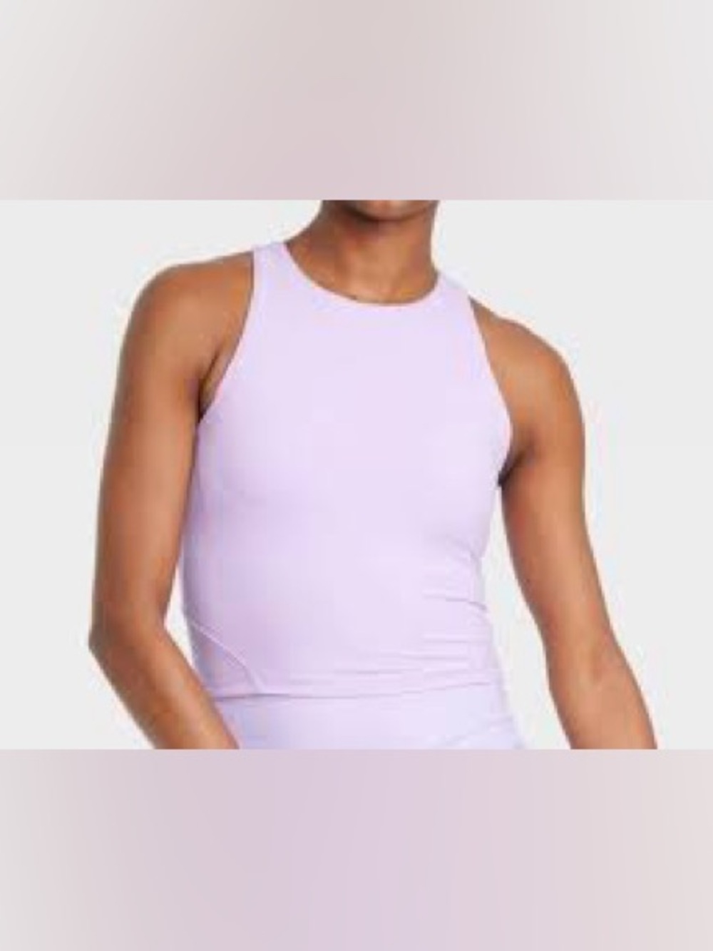 All In Motion Lilac High-Neck Tank Top